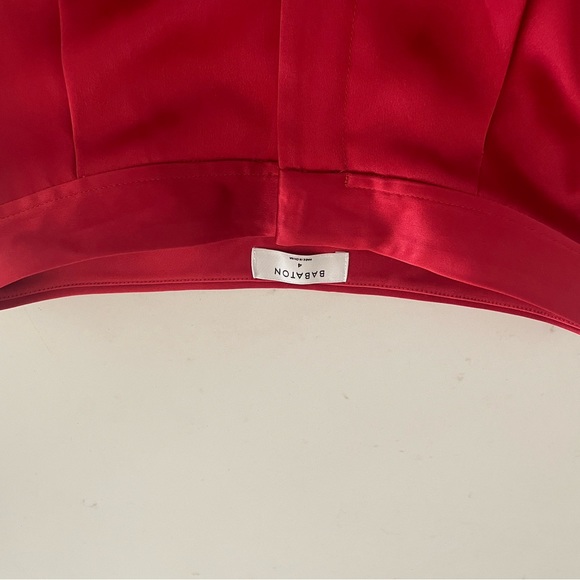 Aritzia Babaton red satin pants sz4 - Picture 3 of 4
